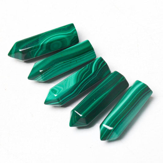 1" Natural Malachite Crystal Tiny Points For DIY Discount Wholesale Crystals USA