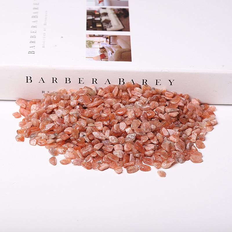 0.1kg Different Size Natural Golden Strawberry Quartz Chips Crystal Chips for Decoration Wholesale Crystals USA