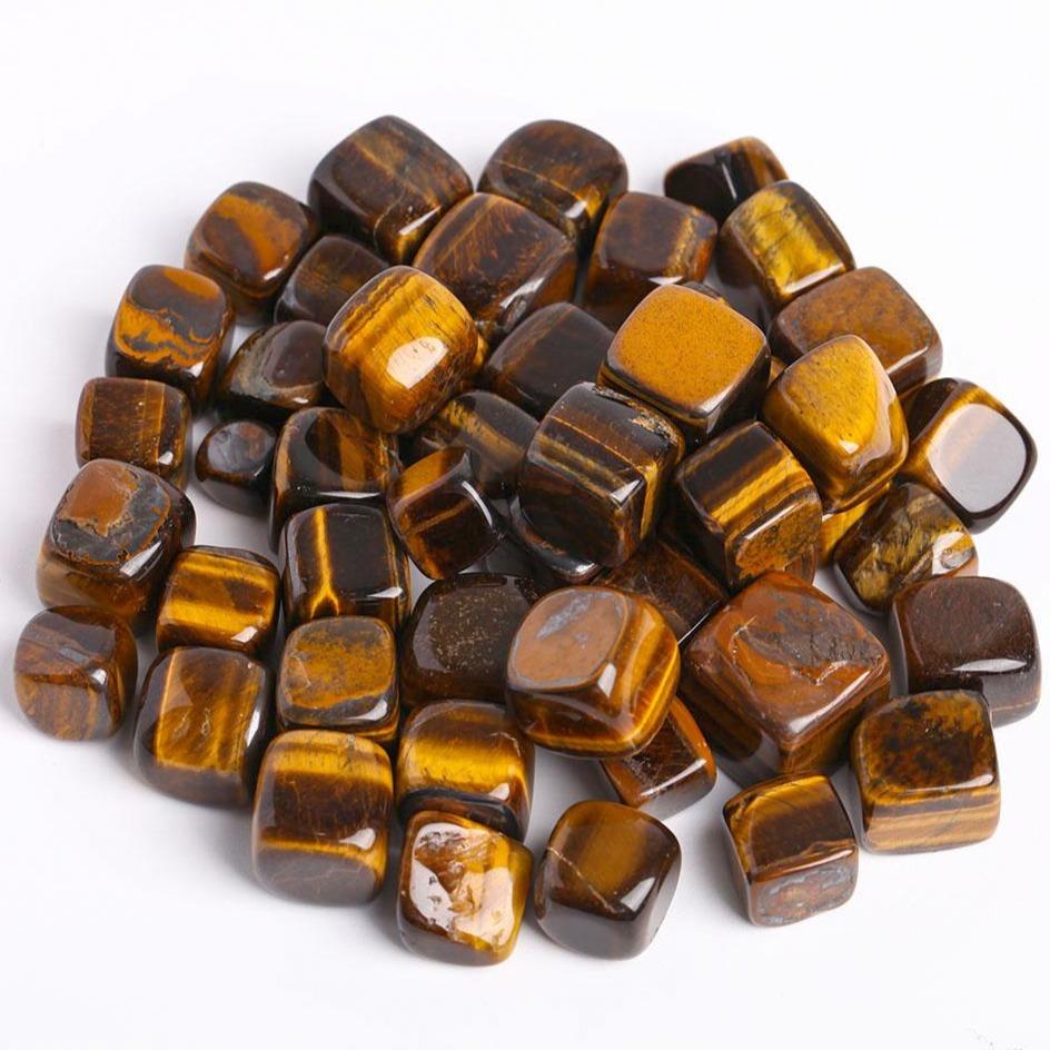 0.1kg Tiger Eye Crystal Cubes Wholesale Crystals USA