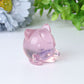 1.6" Pink Opalite Jiggly Puff Crystal Carvings Wholesale Crystals USA