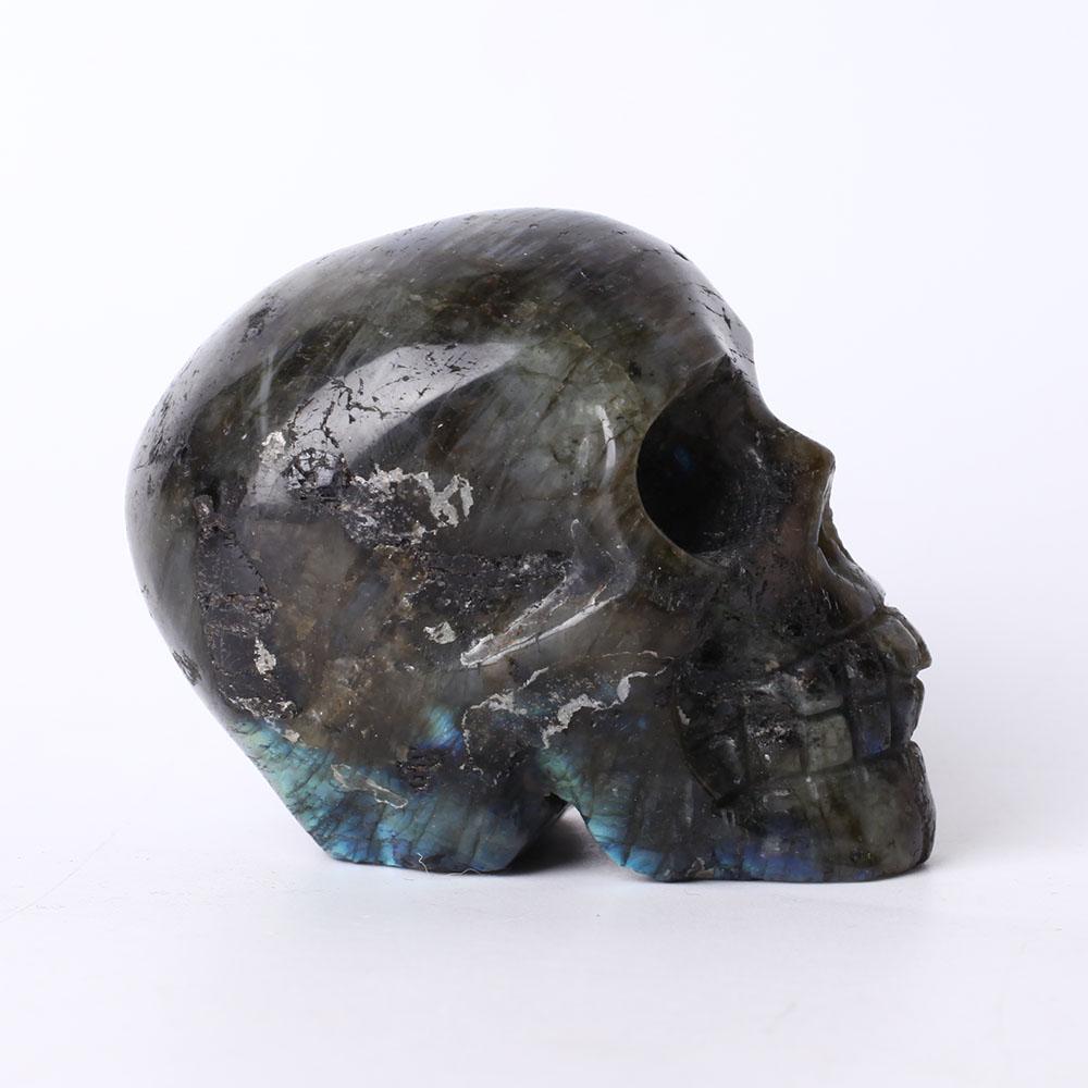 3" Larbradorite Crystal Carving Skull Wholesale Crystals USA