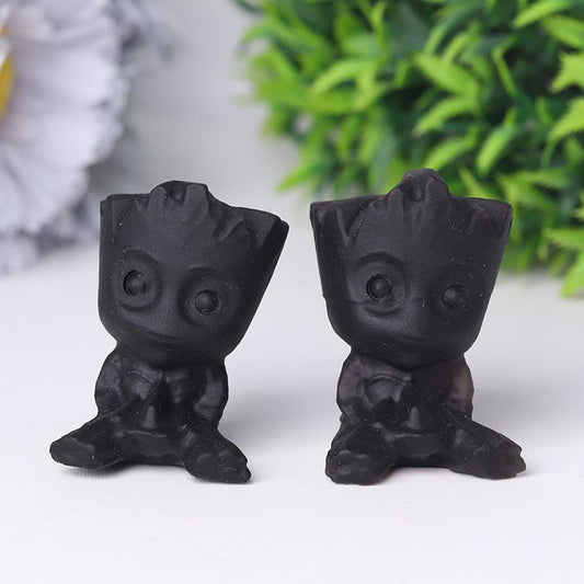 Black Obsidian Groot Crystal Carvings Wholesale Crystals USA