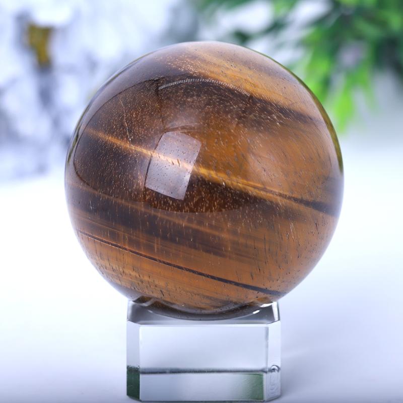 2.0"-4.0" Tiger Eye Sphere Wholesale Crystals USA