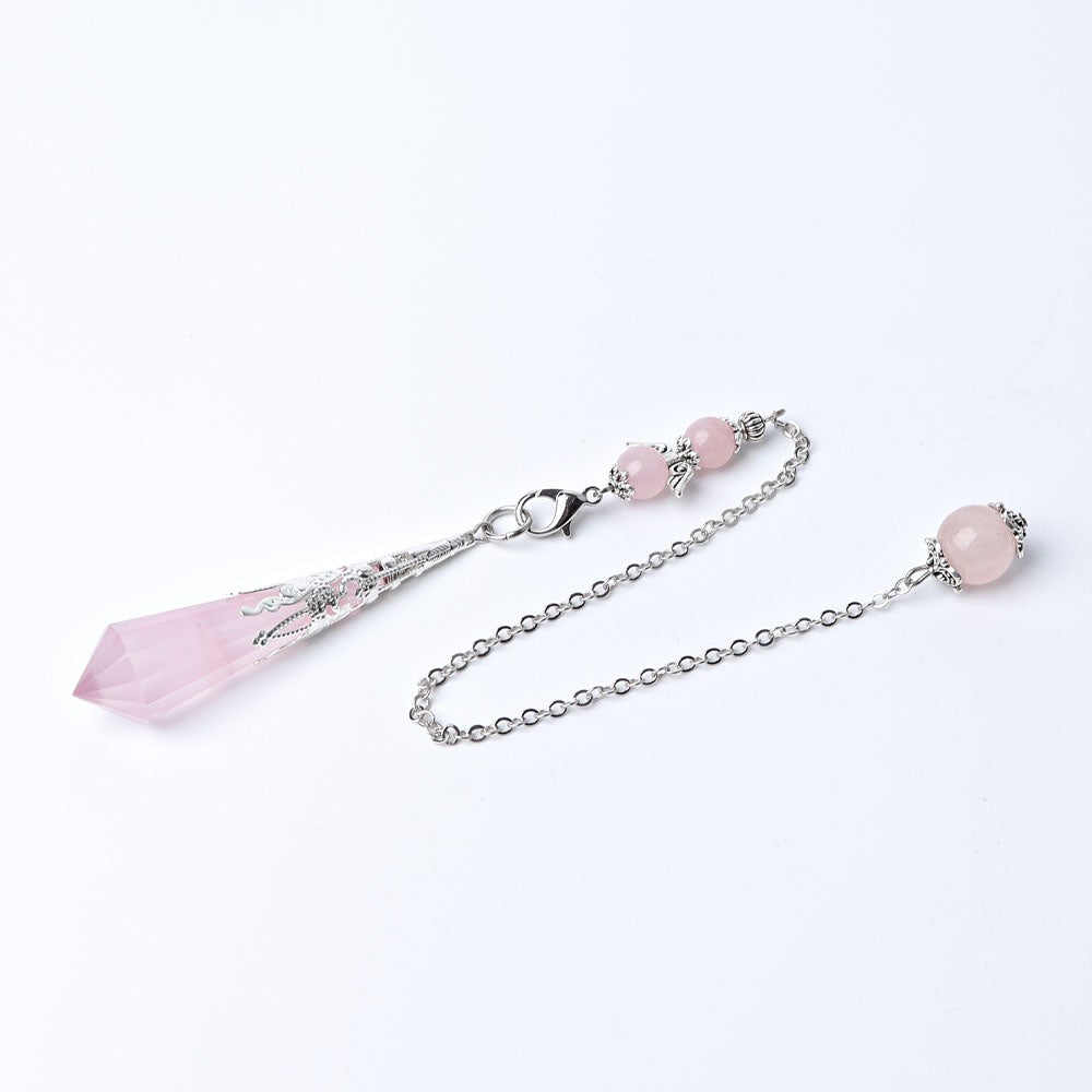 11.8" Long Chain Crystal Pendulum Wholesale Crystals USA
