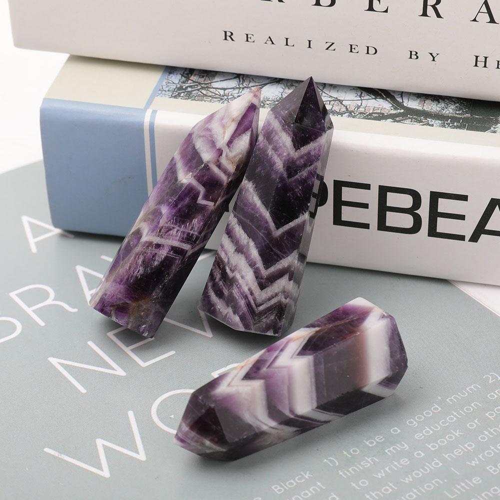 Set of 3 Dream Amethyst Points Wholesale Crystals USA