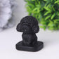 Black Obsidian Teddy Dog Crystal Carvings Wholesale Crystals USA