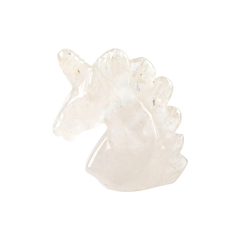 2" Clear Quartz Crystal Carving Unicorn Wholesale Crystals USA