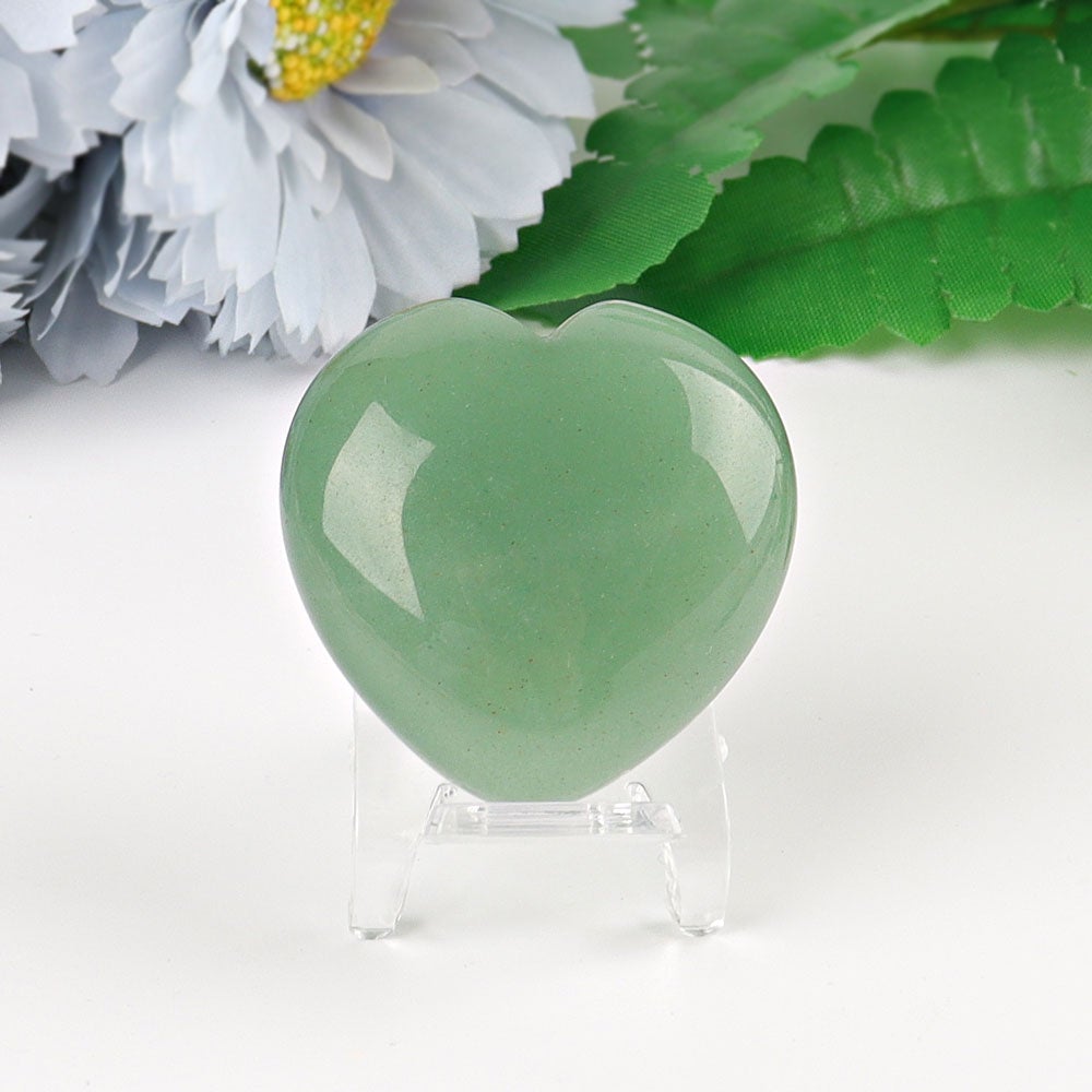 1.5" Heart Crystal Carvings Wholesale Crystals USA