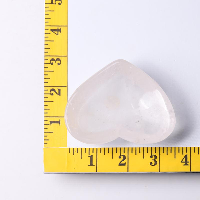 3.5" Clear Quartz Heart Shape Bowl Crystal Carvings Wholesale Crystals USA