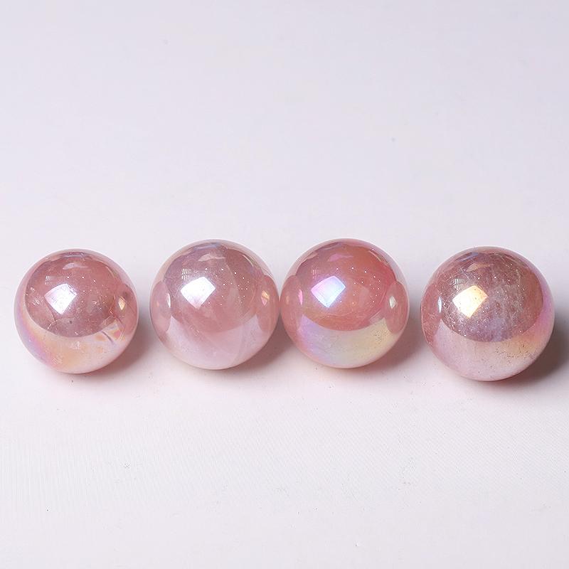 0.5kg Aura Rose Quartz Crystal Sphere Wholesale Crystals USA