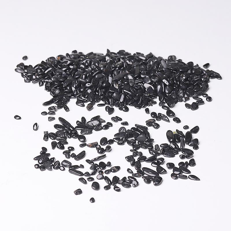 0.1kg Natural Black Tourmaline Chips Wholesale Crystals USA