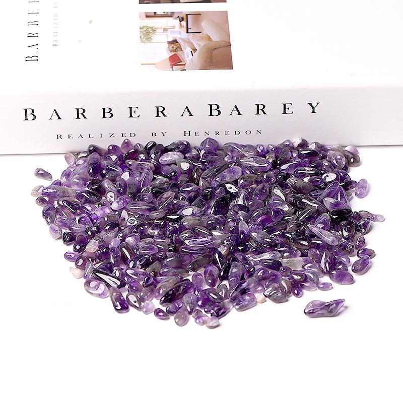 0.1kg 7-9mm High Quality Natural Amethyst Chips Wholesale Crystals USA