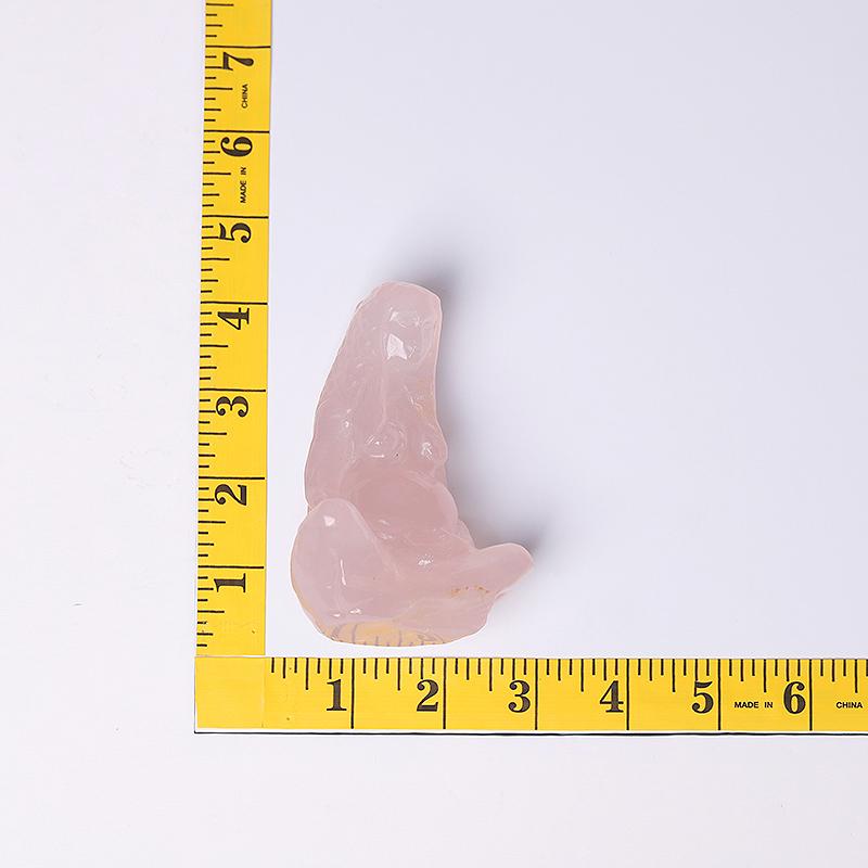 3.9" Rose Quartz Mother Earth Crystal Carvings Wholesale Crystals USA