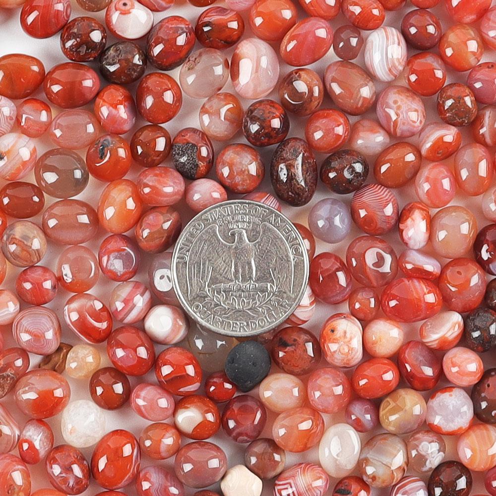 0.1kg Carnelian Tumbled Chips Stone Crushed Crystal Quartz Irregular Shaped Stones Wholesale Crystals USA
