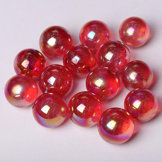 0.25kg Aura Red Crystal Spheres Wholesale Crystals USA