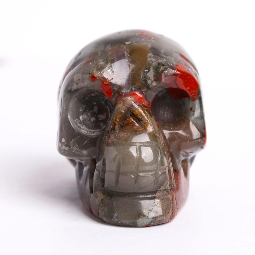 2" African Blood Stone Crystal Skull Carvings Wholesale Crystals USA