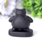 2" Black Obsidian Snorlax Crystal Carvings Wholesale Crystals USA