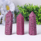 Ruby Honeycomb Point Tower for Collection Wholesale Crystals USA