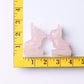 2.4" Rose Quartz Dog Crystal Carvings Wholesale Crystals USA