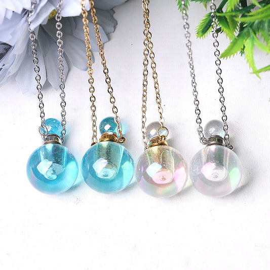 0.5ml Aura Angel Crystal Perfume Bottle Necklace DIY Wholesale Crystals USA