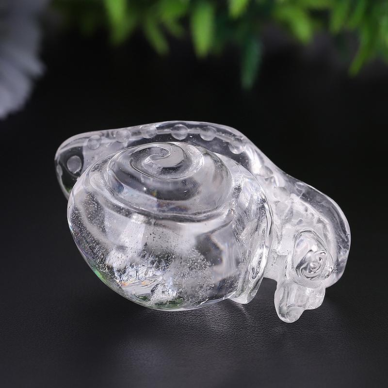 1.2-1.5" Clear Quartz Snail Crystal Carvings Wholesale Crystals USA