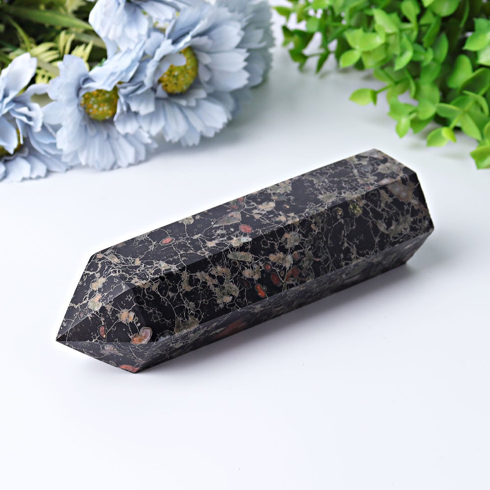 6" Plum Blossom Jade Crystal Tower Wholesale Crystals USA
