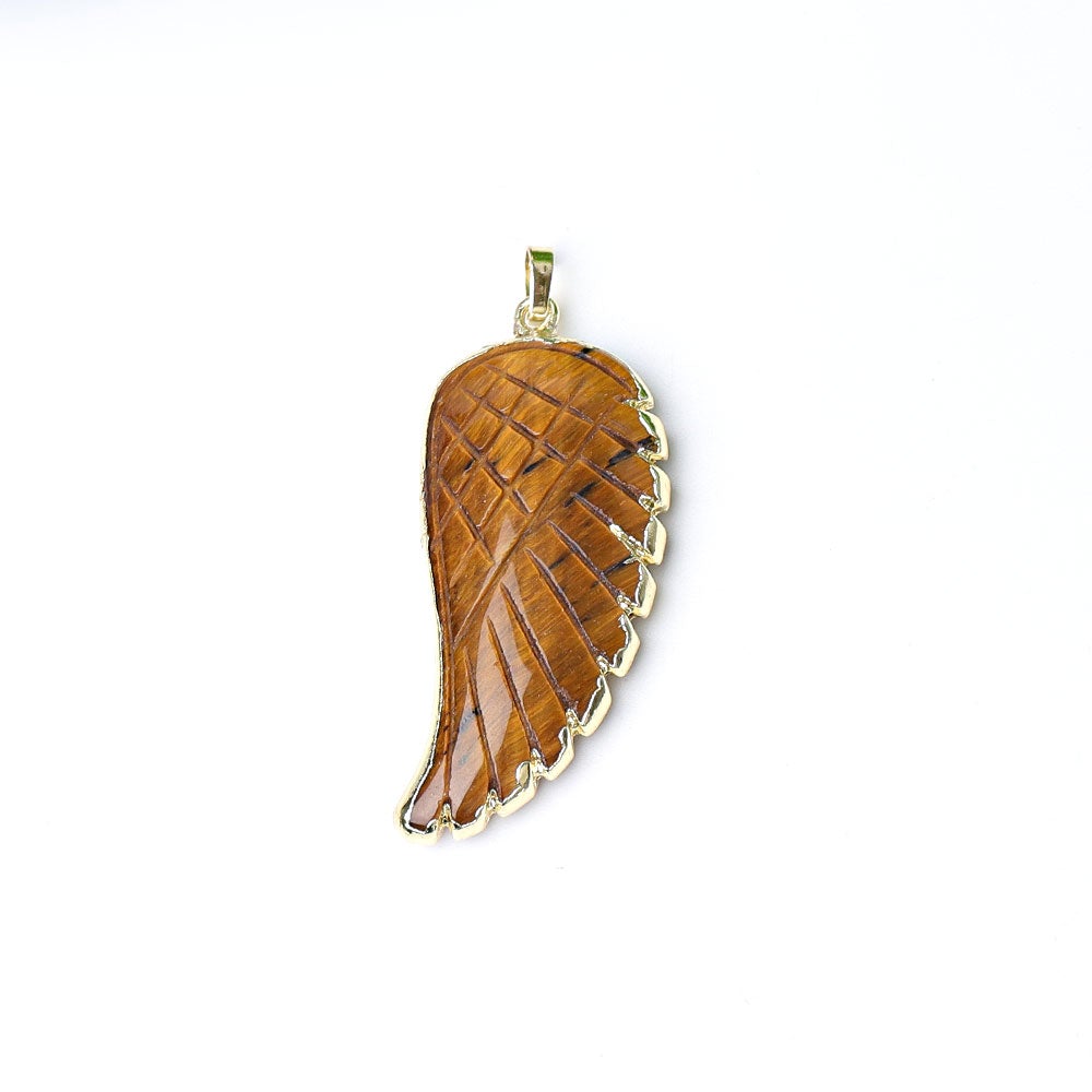 1.9" Wings Design Pendant with Golden Rim Wholesale Crystals USA