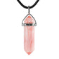 Natural Semi-Precious Gemstone Crystal Healing Hexagonal Point Chakra Pendant Wholesale Crystals USA