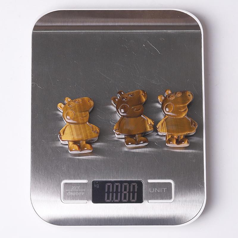 1.8" Peppa Pig Crystal Carvings Wholesale Crystals USA