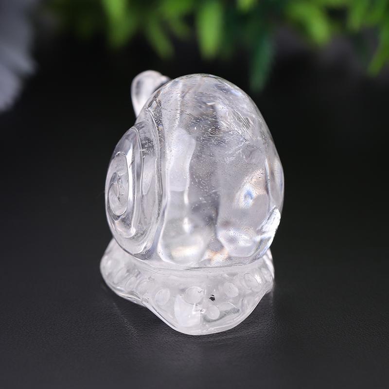 1.2-1.5" Clear Quartz Snail Crystal Carvings Wholesale Crystals USA