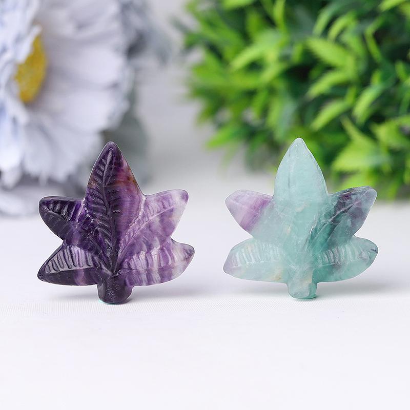 Fluorite Leaf Crystal Carvings Wholesale Crystals USA