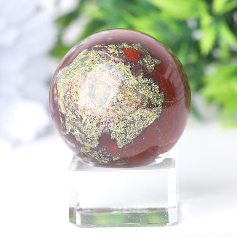 1.5" Dragon Blood Stone Crystal Sphere Wholesale Crystals USA