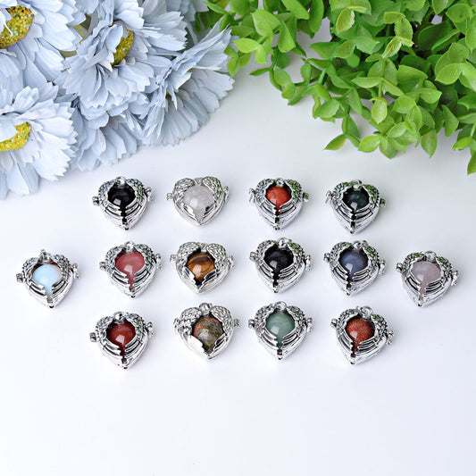 1.16" Heart Shape Crystal Pendant Wholesale Crystals USA