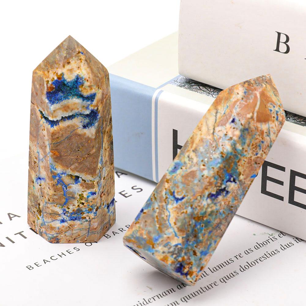 Set of 2 Azurite Points Wholesale Crystals USA