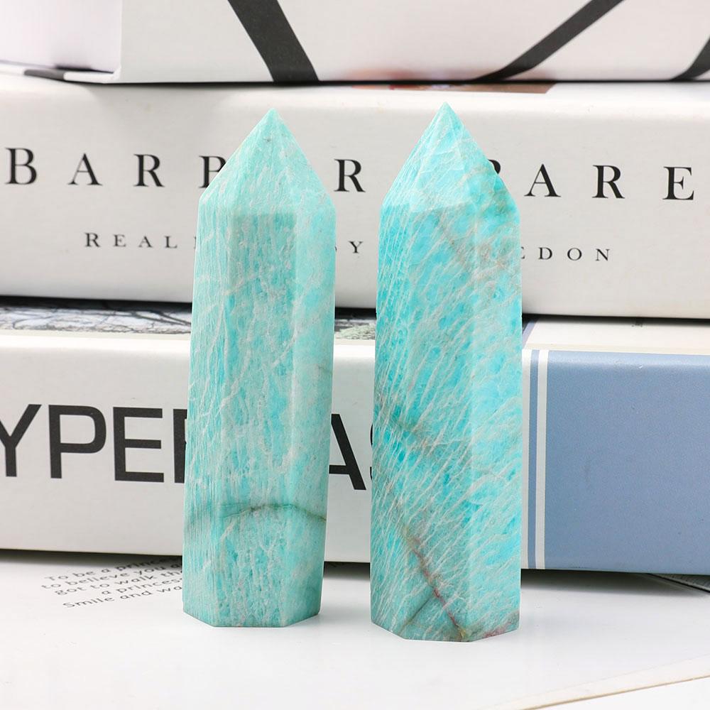 Set of 2 Amazonite Points Wholesale Crystals USA