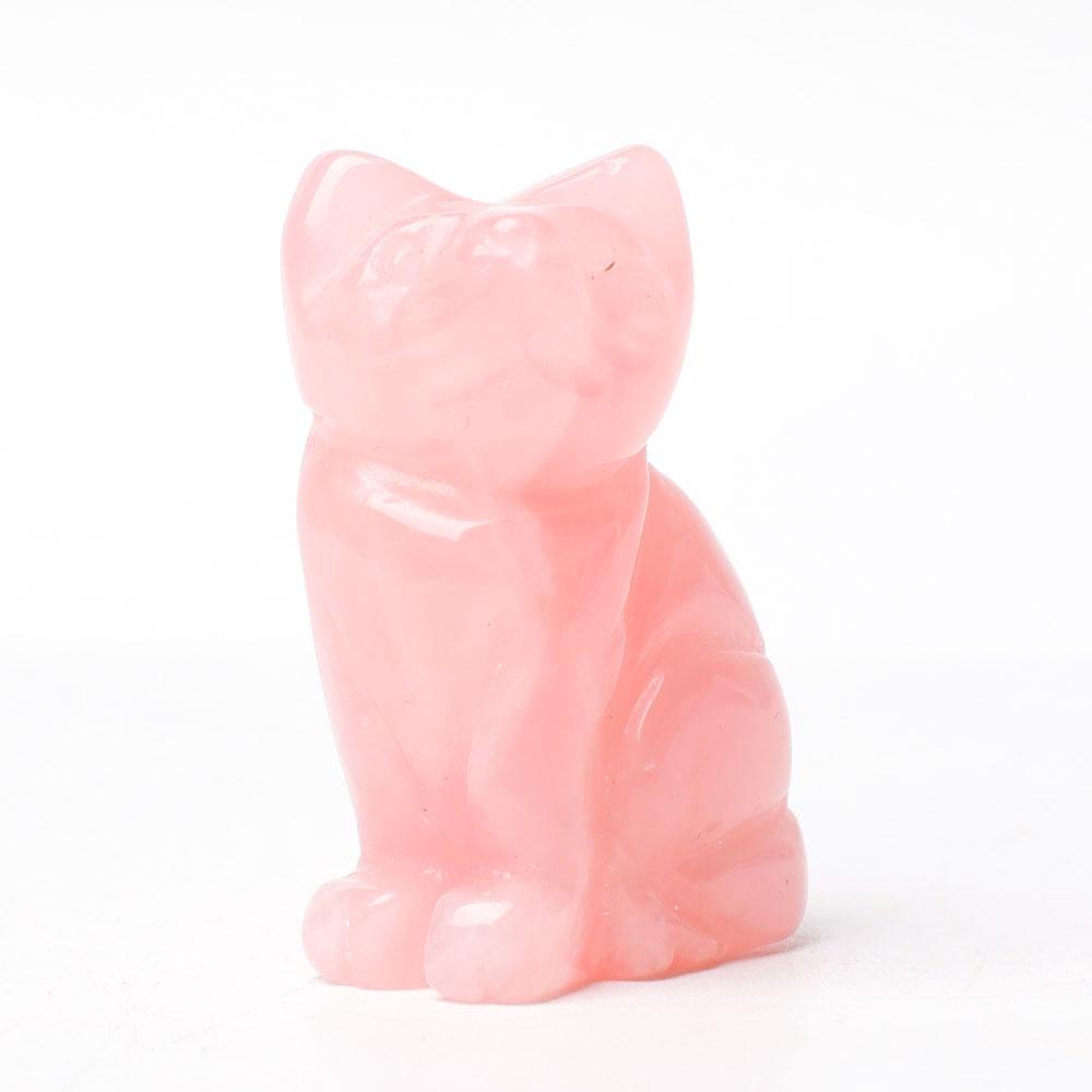 1.5" Cat Figurine Crystal Carvings Wholesale Crystals USA