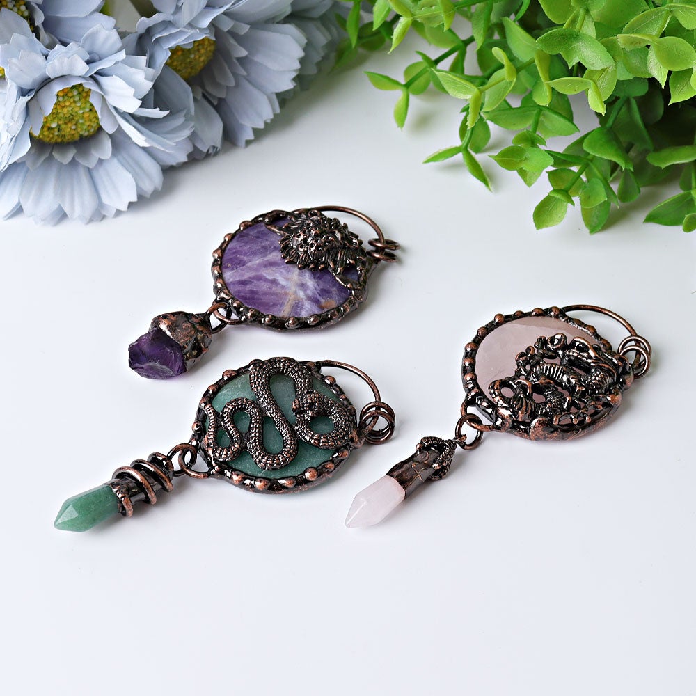 3.5" Vintage Crystal Pendant Wholesale Crystals USA