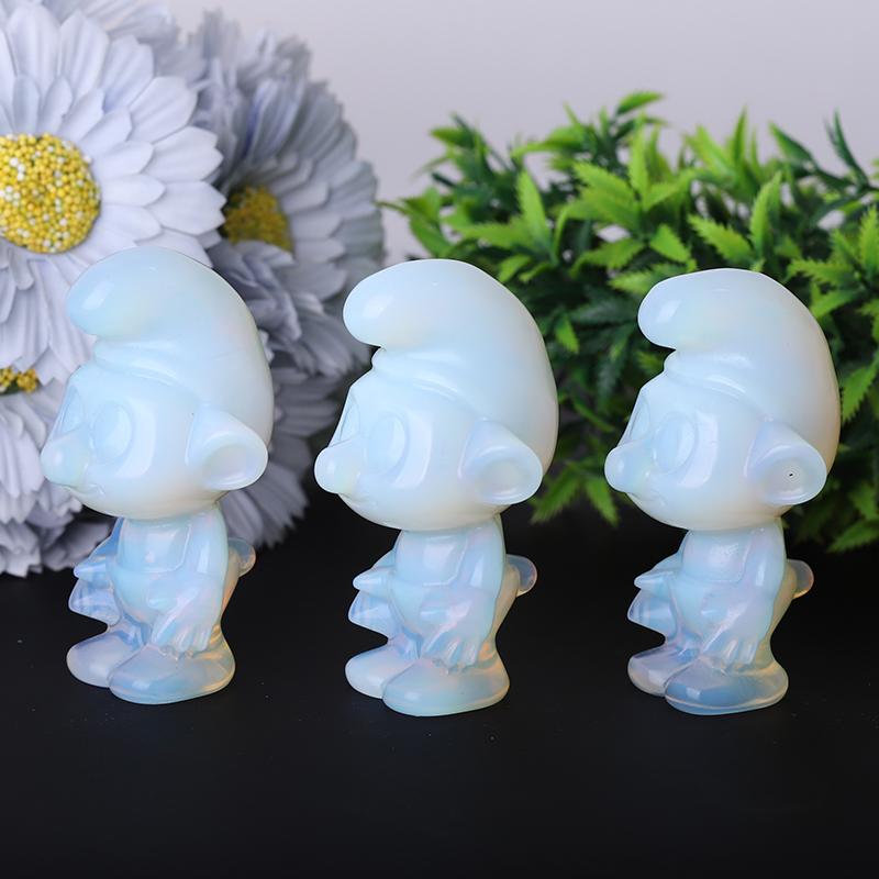 2.8" Opalite Smurfs Crystal Carvings Wholesale Crystals USA
