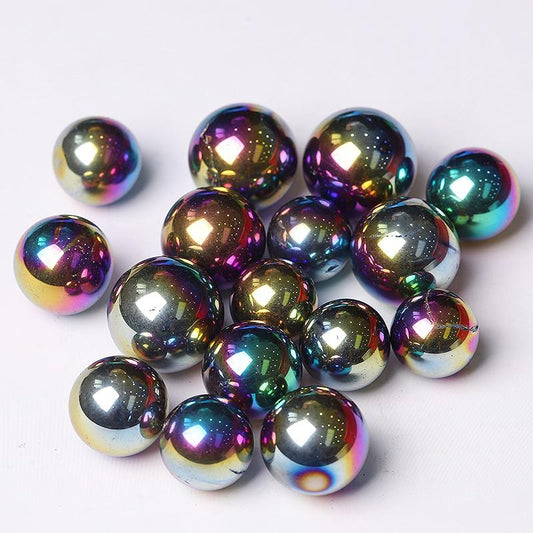 High Quality Titanium Aura Crystal Spheres Crystal Balls for Healing Wholesale Crystals USA