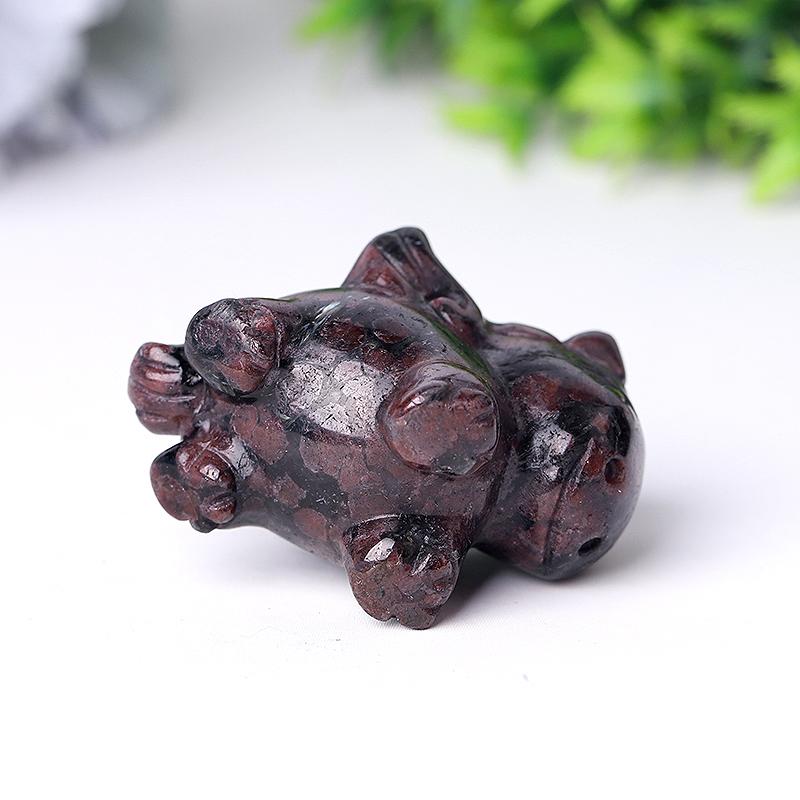 Natural Garnet Unicorn Hand Carving for Collection Wholesale Crystals USA