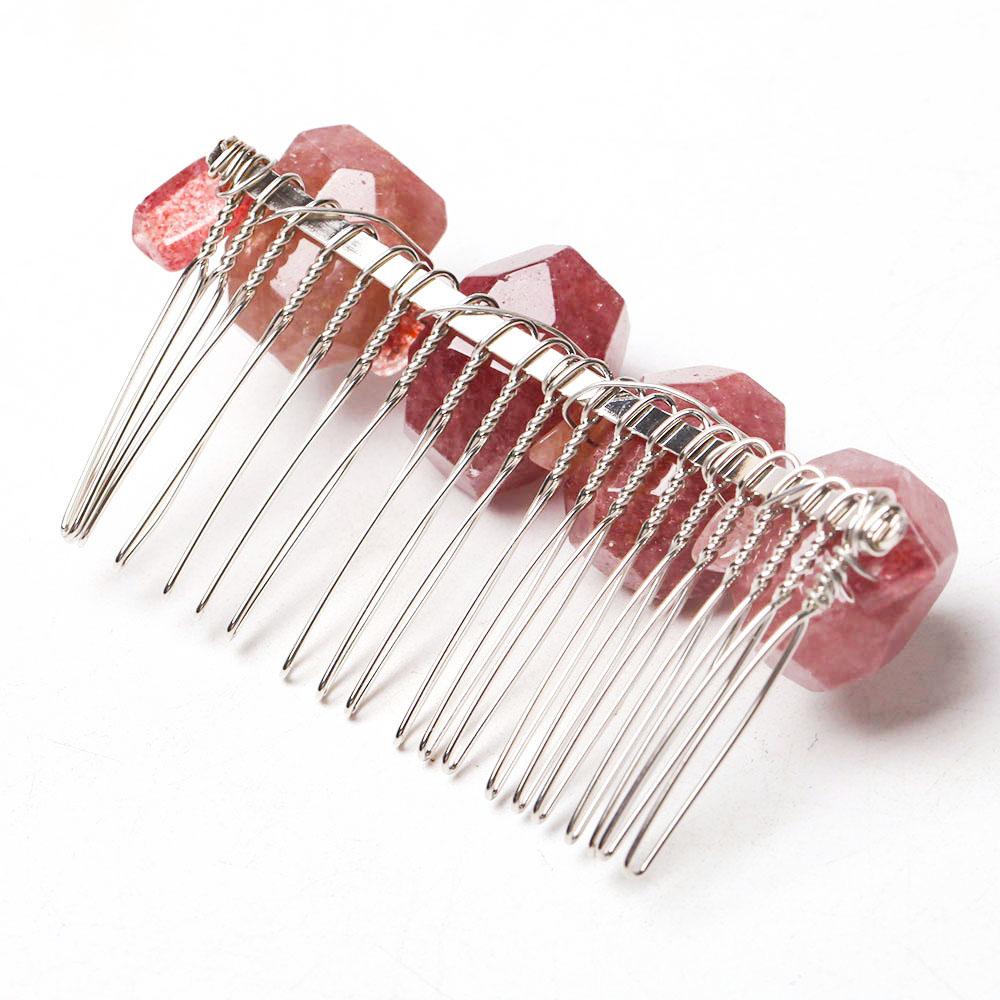 Strawberry Quartz Crystal Crown Comb Wholesale Crystals USA