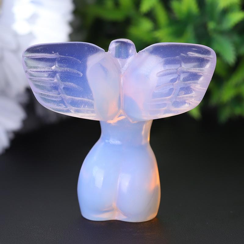 2" Crystal Model with Wings Crystal Carvings Wholesale Crystals USA