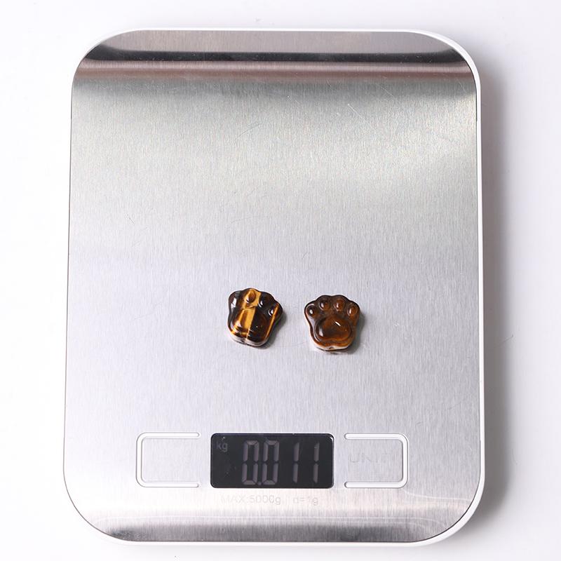 Tiger Eye 0.7" Cat Paw Crystal Carvings Wholesale Crystals USA