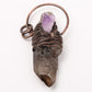 Amethyst Smoky Quartz Pendant Key Chain Wholesale Crystals USA