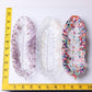9.5" Feather Shape Plate Crystal Carvings Wholesale Crystals USA
