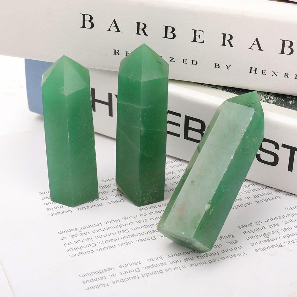 3" Green Aventurine Points Wholesale Crystals USA