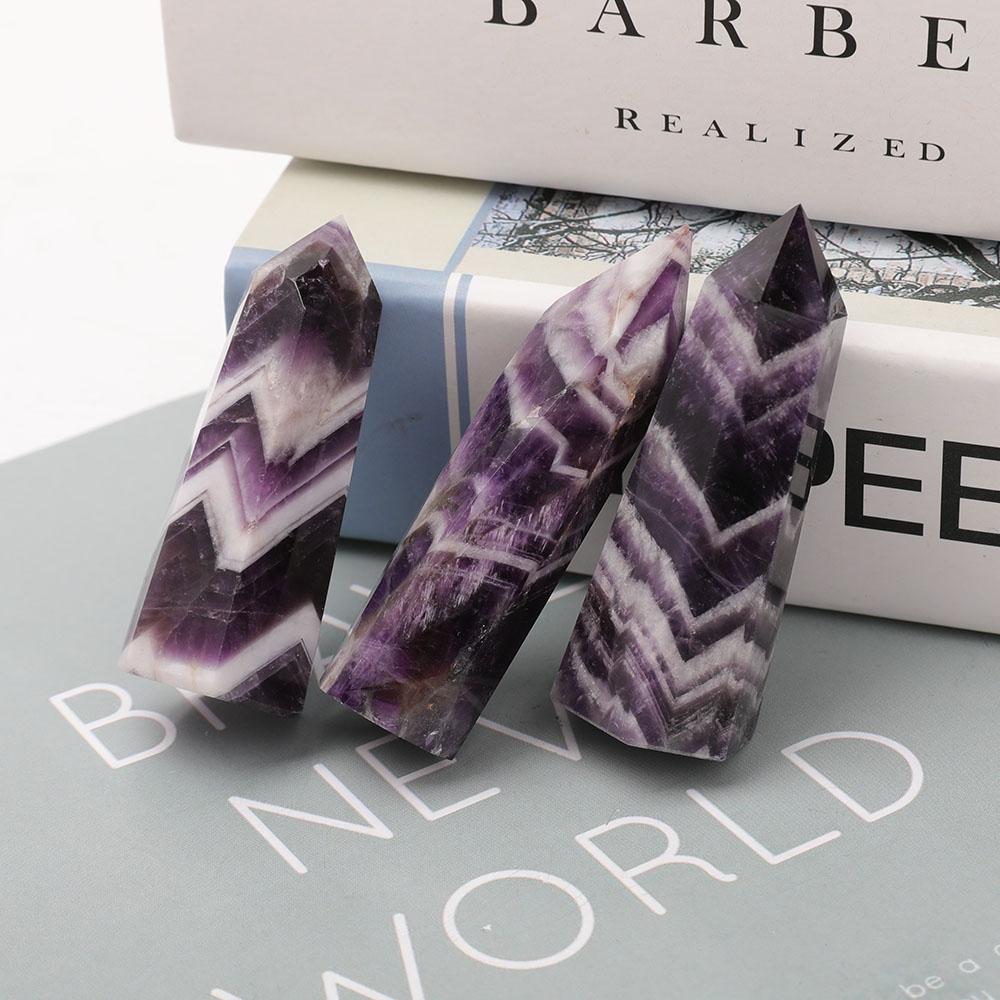 Set of 3 Dream Amethyst Points Wholesale Crystals USA