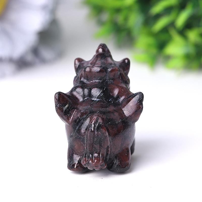 Natural Garnet Unicorn Hand Carving for Collection Wholesale Crystals USA