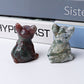 2.3" Moss Agate Bull Dog Crystal Carvings Wholesale Crystals USA