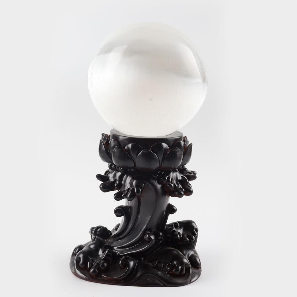 3.85” Selenite White Sphere Ball Wholesale Crystals USA